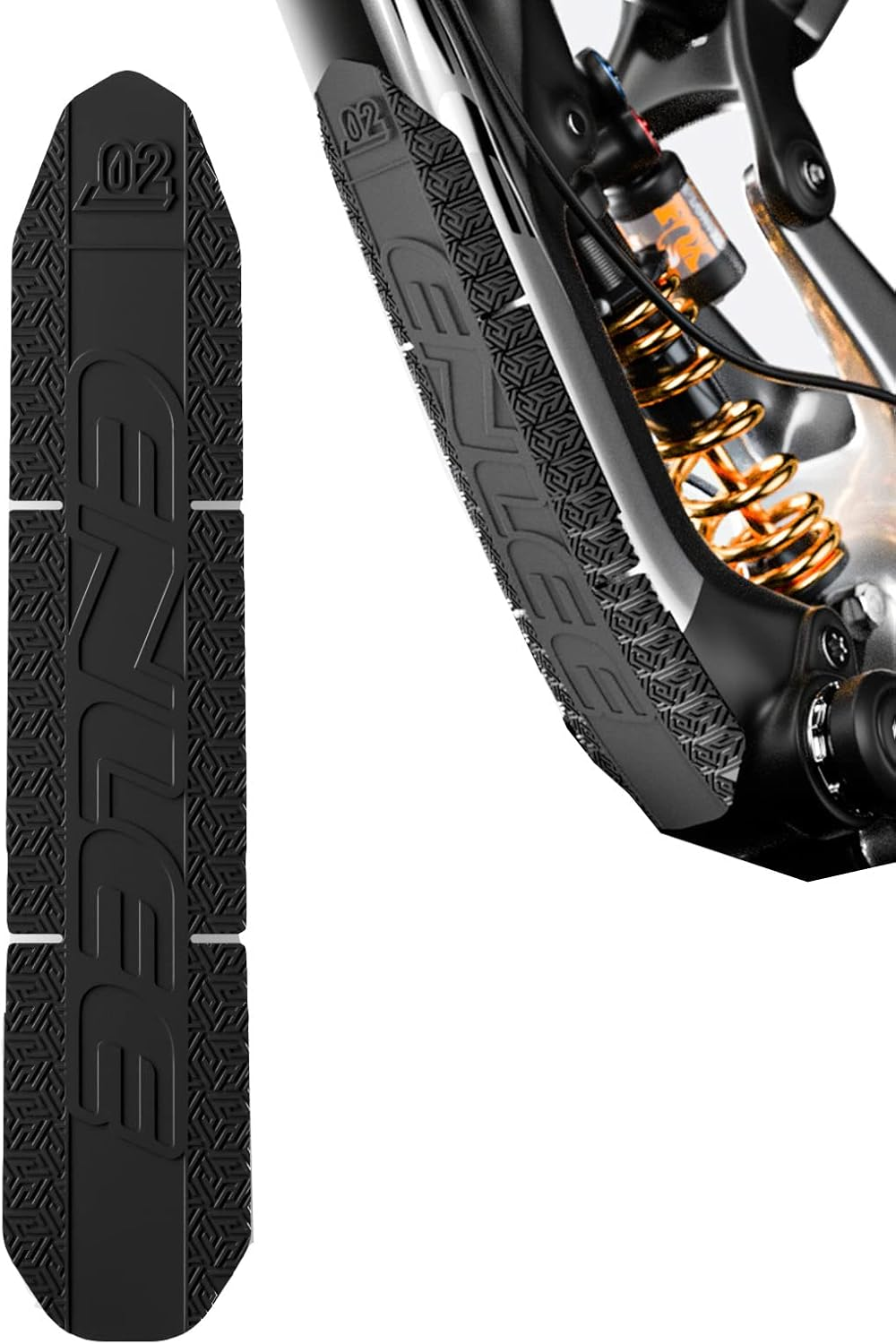 ENLEE Mountain Bike down Tube Frame Protector, 3M MTB Bicycle Frame Guard - Protect the Bike from Collision and Scratch