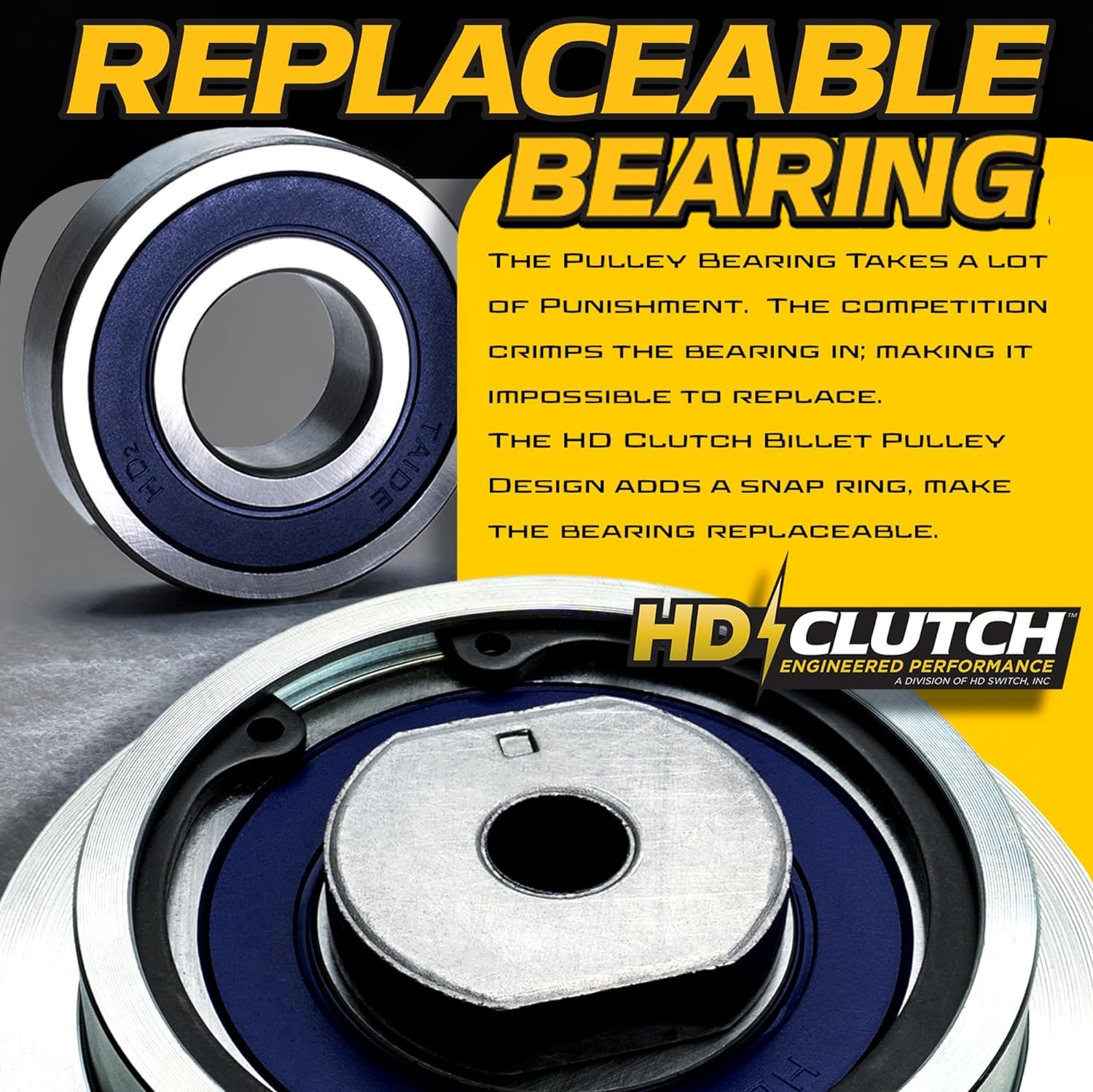 HD Switch GY20878 Bigbearing Hitorque 125Ftlb (OEM 105) PTO Clutch Fits John Deere L120 L130 LA130 LA140 LA145 LA150 LA155 LA165 LA175 G110 Scotts L2048 L2548 145 155C 190C 92H 5219-20 5219-72 GY20652