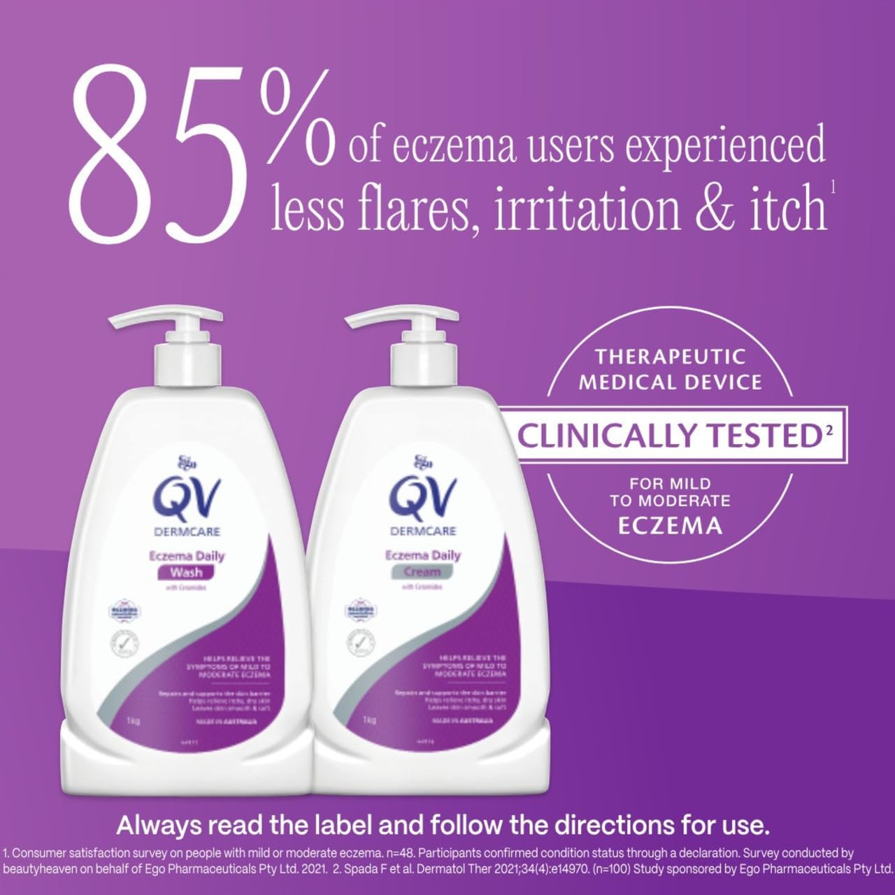 QV Dermcare Eczema Daily Wash 1Kg image number 5