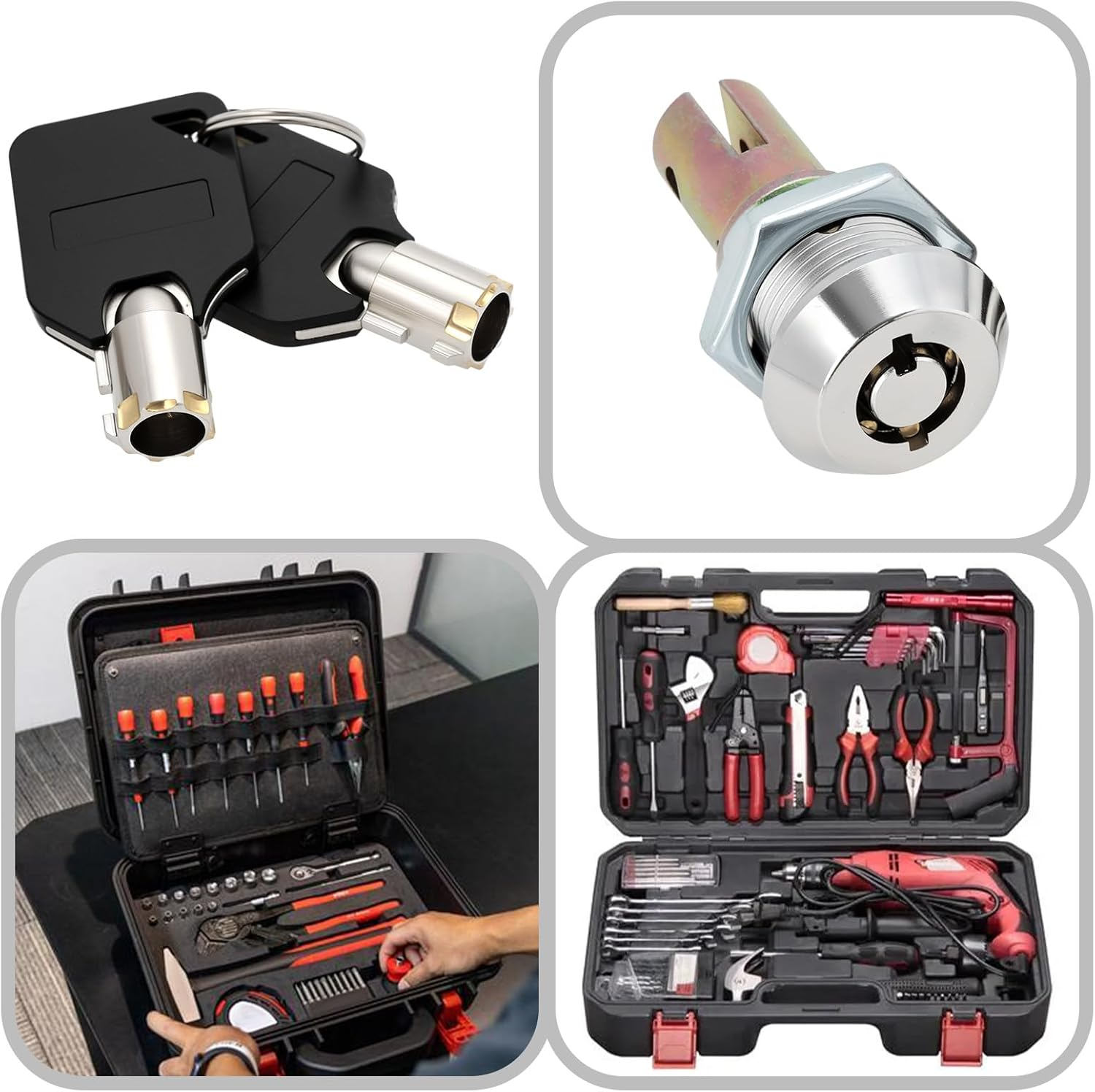 LT Easiyl 1X Toolbox Lock Set with Keys Compatible with Craftsman Tool Cabinets Compatible with Tool Cabinet Locking System for Securing Tool Drawers Linkage Systems image number 3