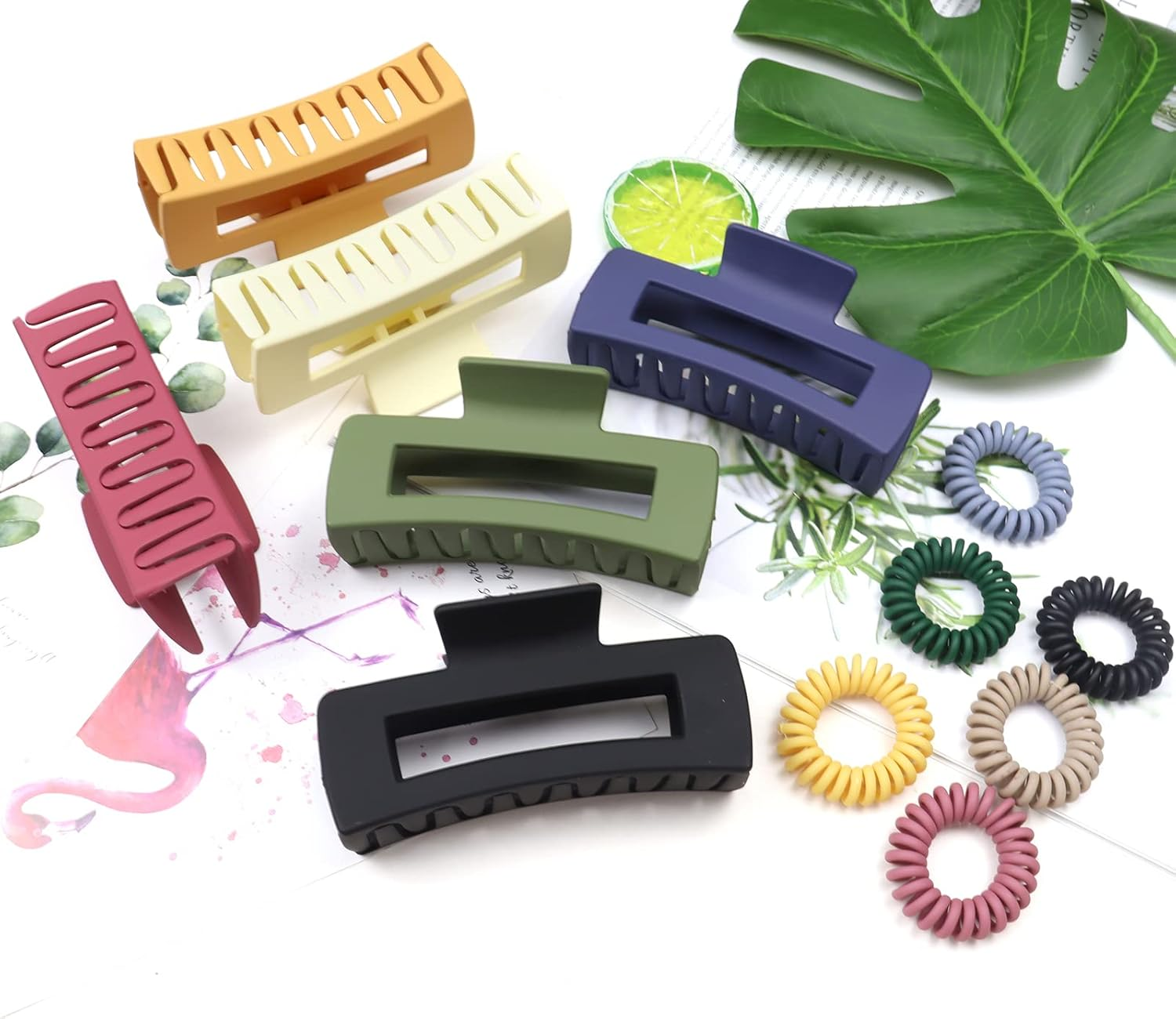 Kavya Hair Claw Large Thick Hair Clips Large Non-Slip Hair Clip Rectangular Hair Clips Women 11 Cm Hair Clip Hair Accessories image number 3