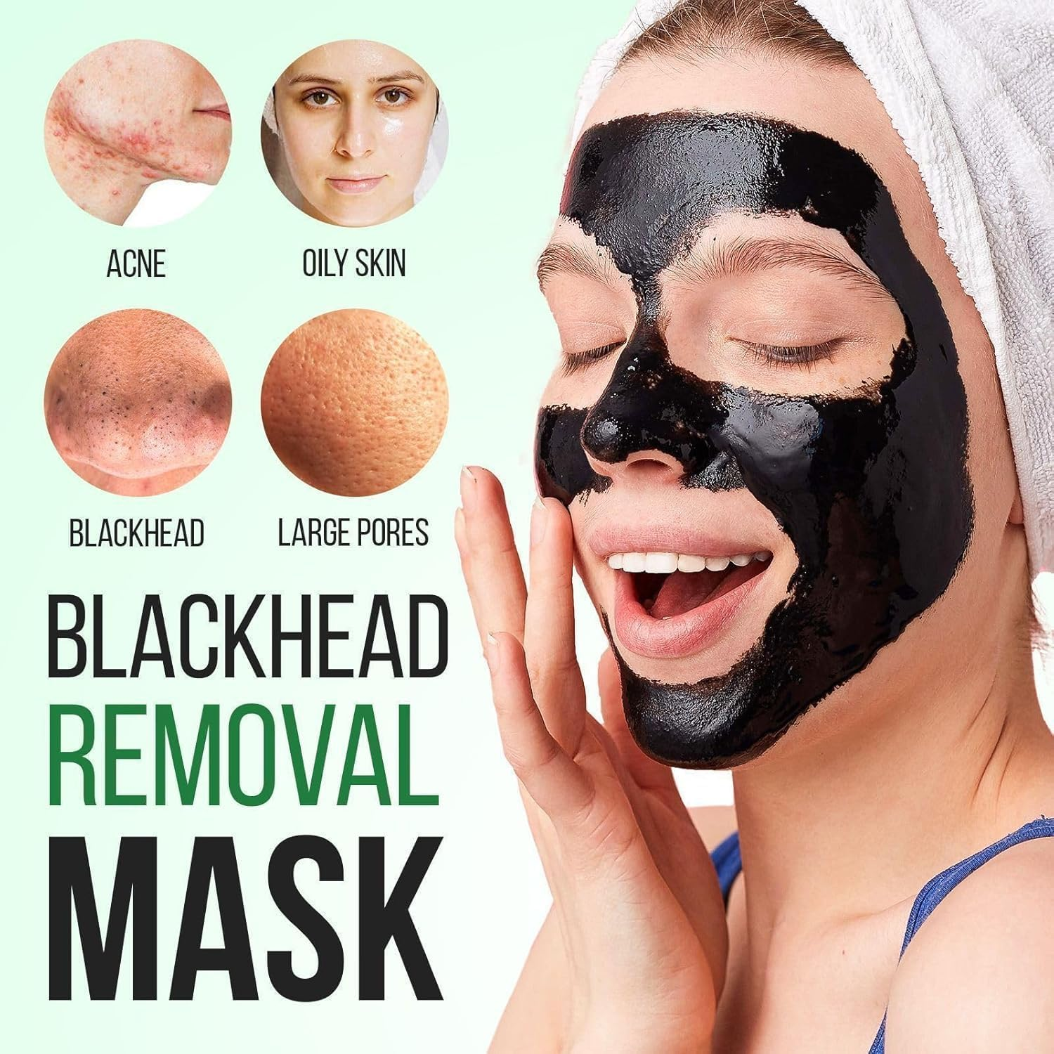 Blackhead Remover Mask - for Women and Men - Activated Charcoal Peel off Face Mask - Deep Pore Cleaner Nose Blackhead Remover Pore Release - Black Head Remover for Face image number 3