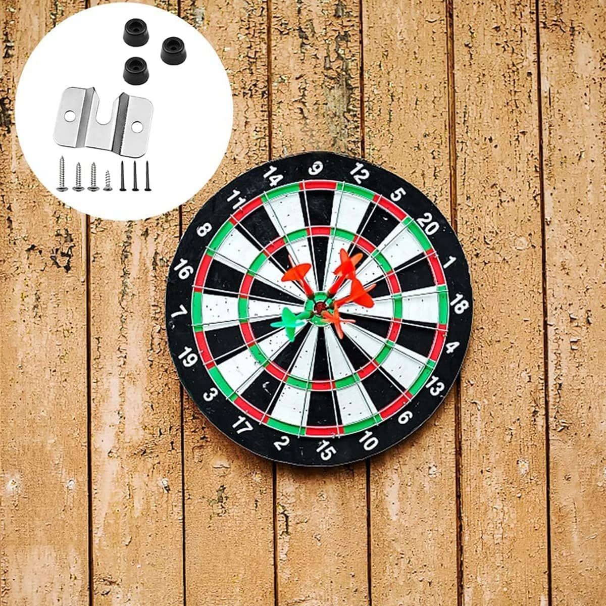 10PCS Dartboard Mounting Bracket, Dart Board Hanging Kit, for Wall Closet Cushion Standard Dartboard