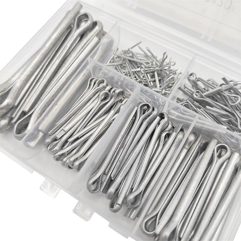 AIMALL 230PCS 304 Stainless Steel Cotter Pin Assortment Set Split Pin Value Kit with Storage Case &ndash; Durable Fasteners for Machinery, Automotive, and Small Engine Repairs