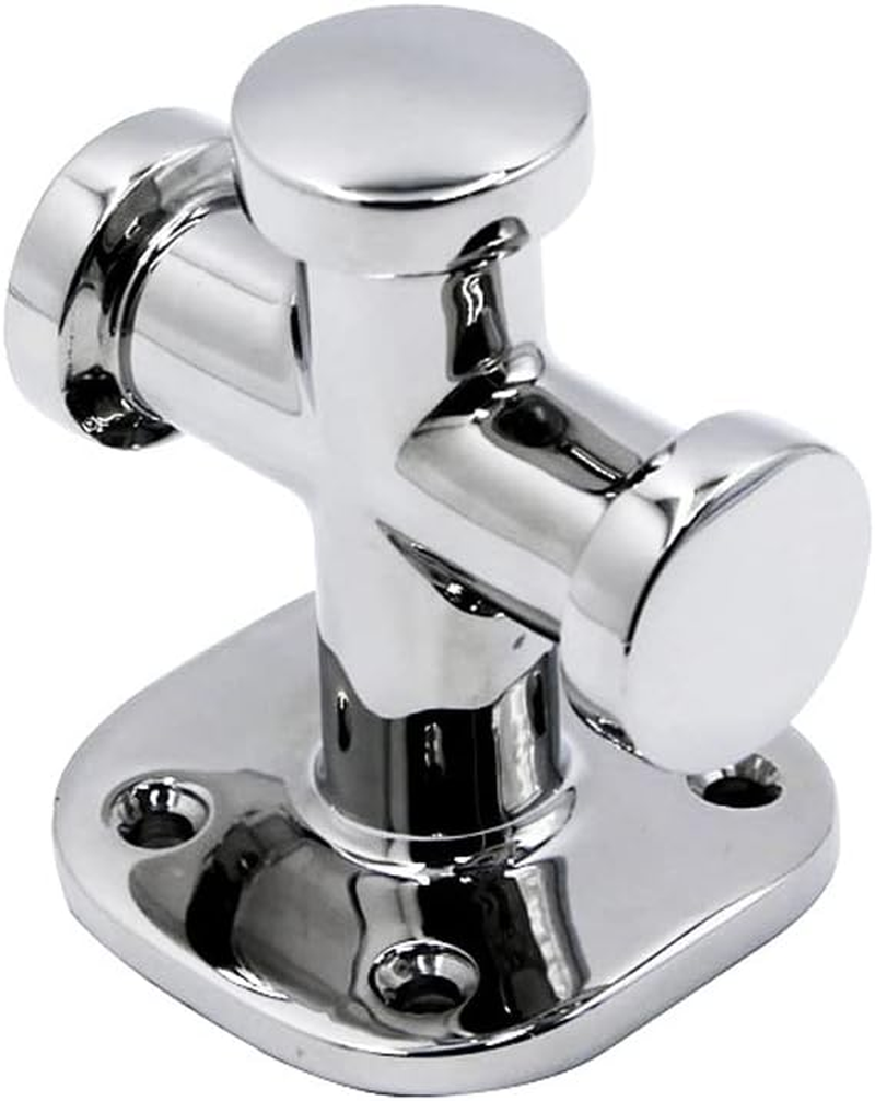 Single Cross Bollard Marine Mooring Bollard Heavy Duty Rope Cleat 316 Stainless Steel Rustproof Mooring Bit Cleat Deck Hardware for Boats Yachts Auto 81 * 82Mm image number 5