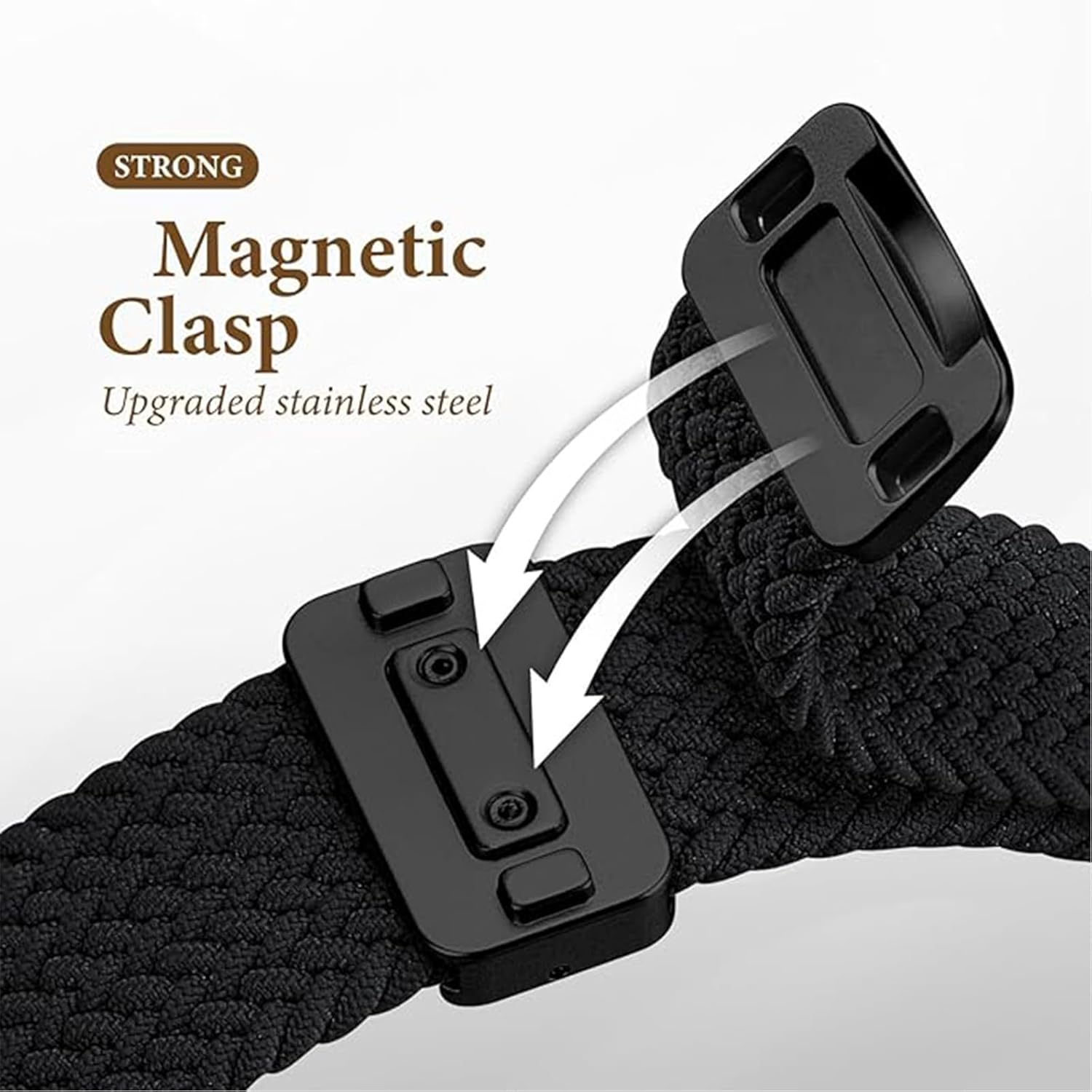 Magnetic Braided Solo Loop for Apple Watch Band 38Mm 40Mm 41Mm 42Mm 44Mm 45Mm 46Mm 49Mm for Women Men，Stretchy Nylon Sport Bands for Iwatch Ultra Series 10 9 8 7 6 5 4 3 SE image number 3