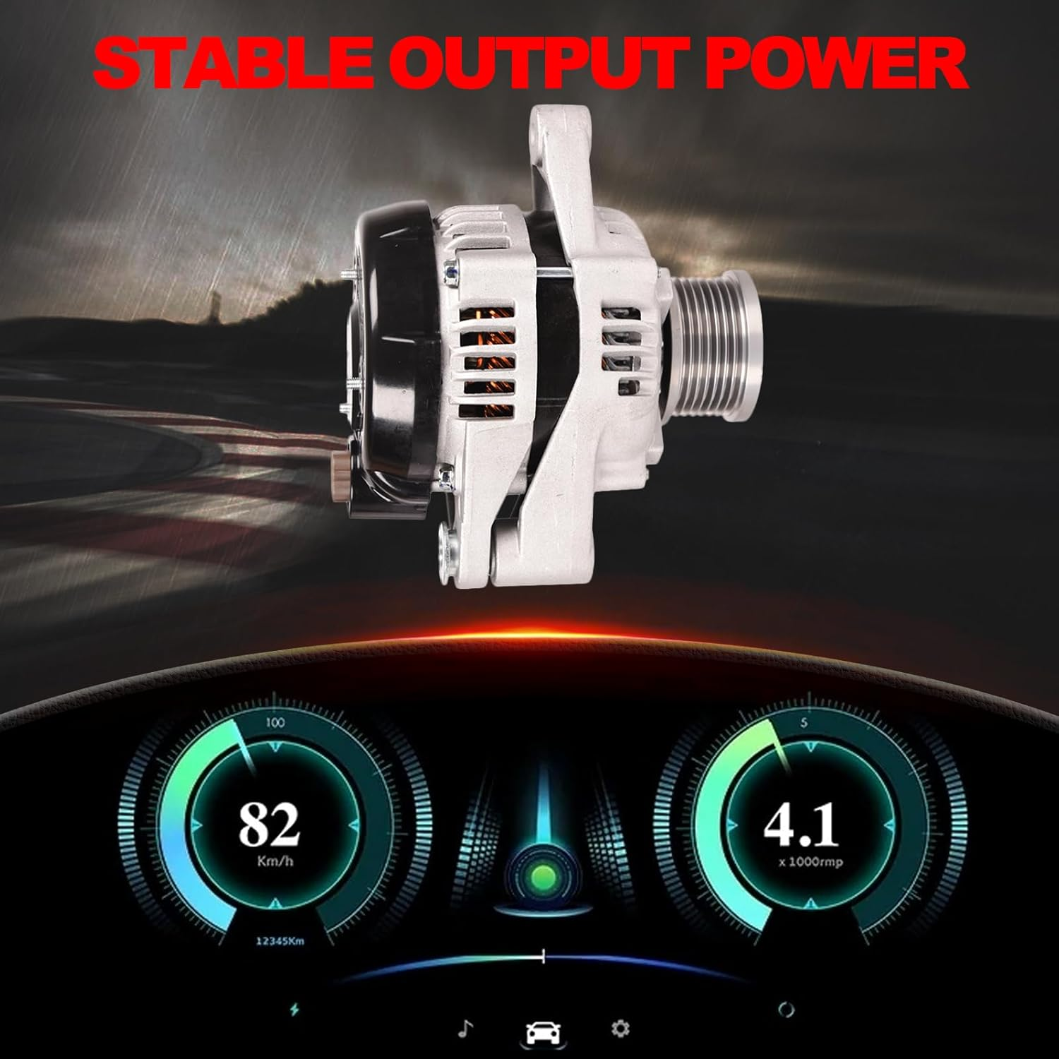 12V 80A 1KD-FTV Alternator Compatible with TOYOTA HILUX 2.5D D-4D;Compatible with TOYOTA VIGO 2005