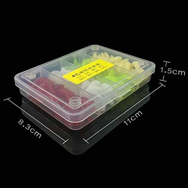 Origlam 100Pcs Fresh Water Fishing Bait, Soft Plastic Worms, Bass Fishing Worms, Soft Bait Shad Fishing Lures, Worm Baits image number 5