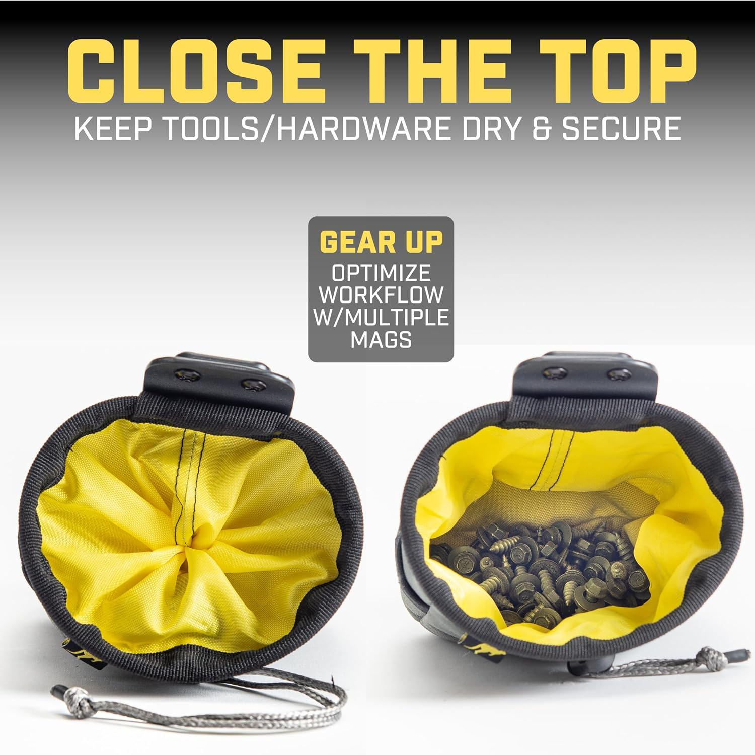 Joey Pouch | Clip-On Tool Belt Bag for Tools, Screws, and Nails - Great for an Electrician, HVAC Tech, Plumber, Carpenter, Contractor, Handy Man, and Any Tradesperson Who Wears a Small Utility Pouch image number 5