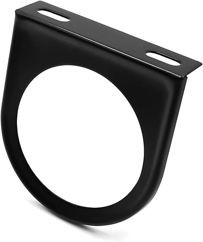 Povtii Single Gauge Mounting Panel, 2.1 Inch Gauge Mounting Panel Bracket Pod with Single Hole, Metal Gauge Pillar Bracket Holder for Most Vehicles' Dashboard, Car Accessories