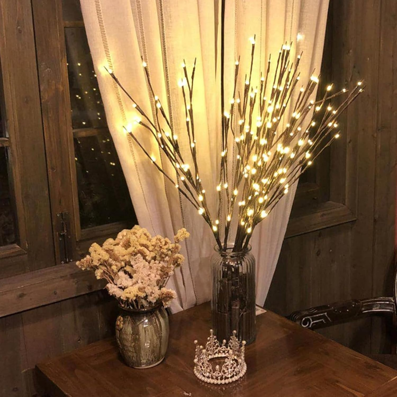 Privilege LED Branch Light, Privilegew/Privileweg LED Branch Light, Lighted Vase Filler Willow Tree, Twinkle Artificial Twig Vase with Illuminate (Warm Colors,3 Pcs) image number 2