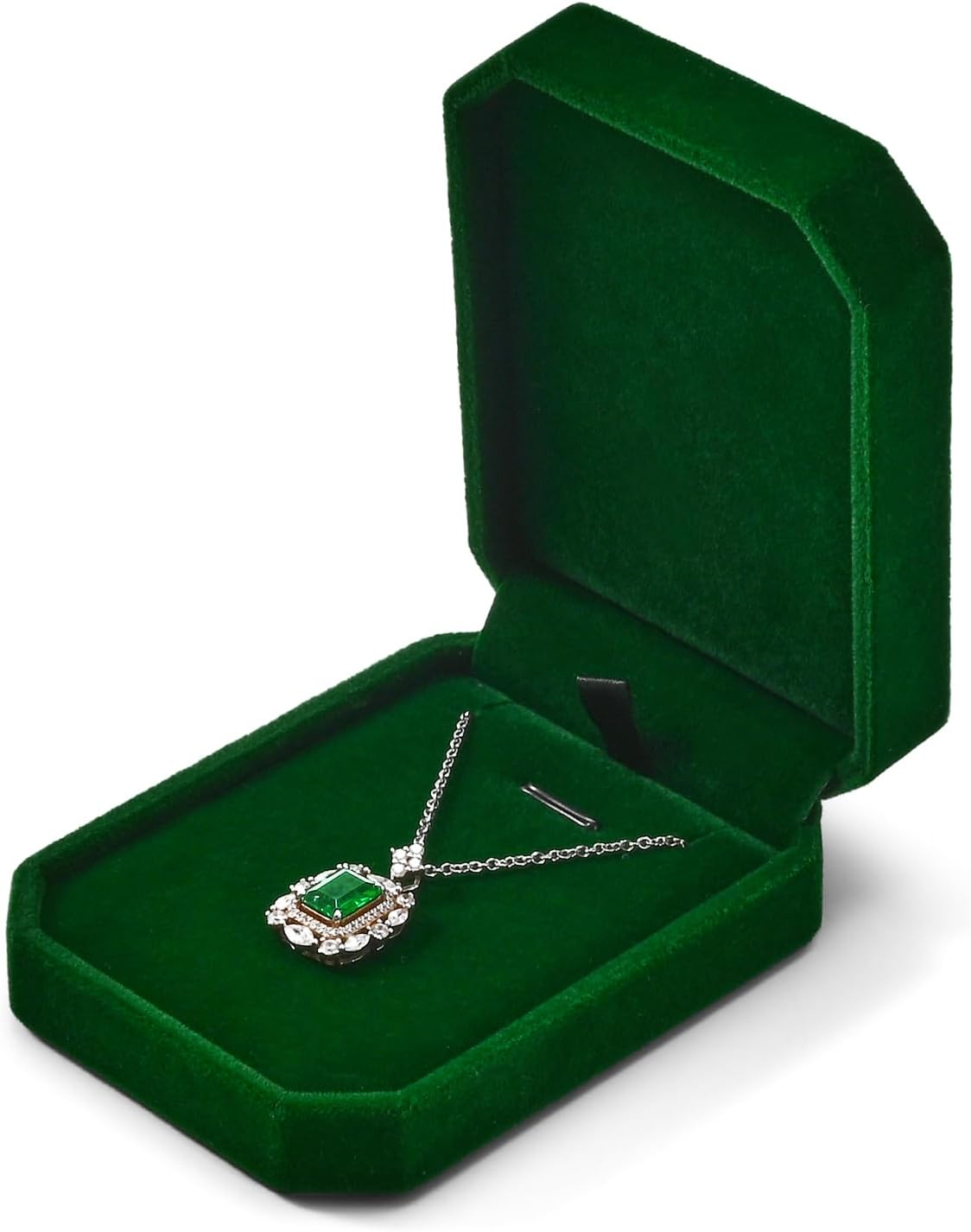 Oirlv Luxury Velvet Necklace Box for Storage & Gifting Elegant Necklace Case with Velvet Lining Perfect for Jewellery Organisation, Valentines & Anniversaries image number 2