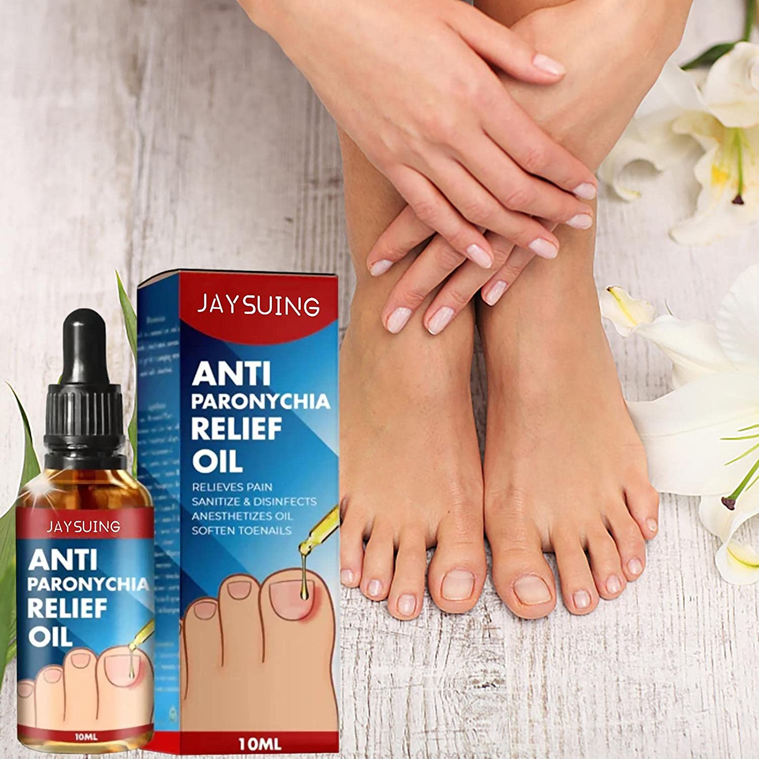 Anti Paronychia Relief Oil | Natural anti Paronychia Oil,Anti Paronychia Oil, Ingrown Toenail Removal, Paronychia Removal Oil for Damaged & Discoloration Nail image number 3
