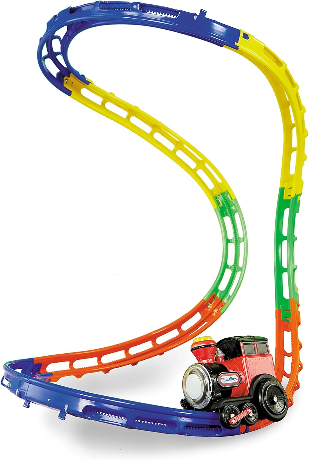 LITTLE TIKES Learn & Play Tumble Train, Toy Train Set with Lights and Sound, Adjustable Train Tracks That Get Kids Moving- for Kids, Toys for Toddlers and Boys Girls Ages 3+,Multi-Color image number 2