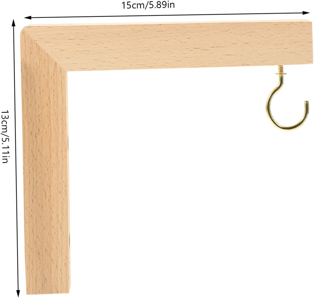 ABOOFAN Beech Wood Hook Wall Mounted Hanging Plant Bracket for Flower Pot Outdoor Patio Decor Gardening Planter Hook Supply image number 1