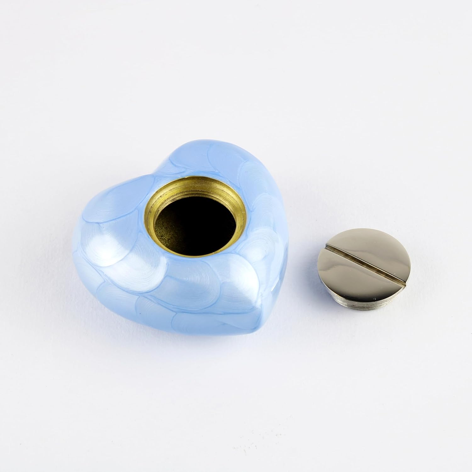 Small Urns for Human Ashes Keepsake - Cremation Urn for Ashes Adult Male, Keepsake Urn for Ashes for Women, Mini Urns for Human Ashes Adult Man (Blue)