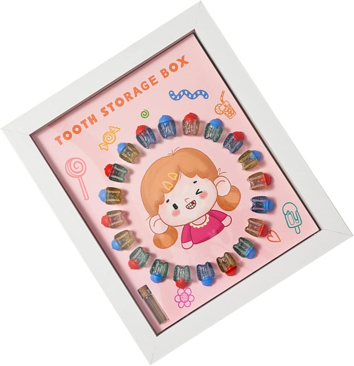 Unique Tooth Fairy Box Keepsake Case Milestone for Boys and Girls Shower