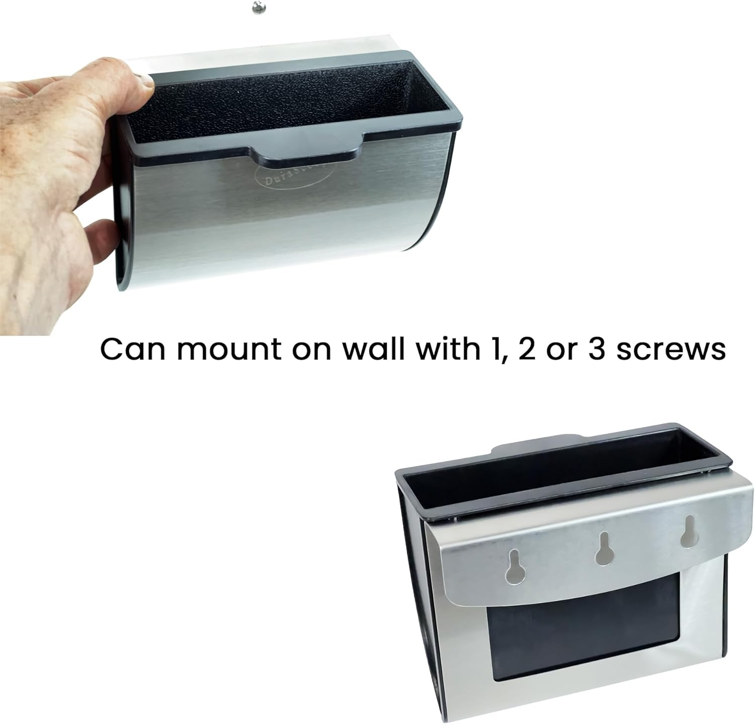 Durascoop Cat Litter Scoop Caddy - Space-Saving, Wall-Mountable Litter Scoop Holder - Easy Hook Fitting for Pans &ndash; Metal Litter Scooper Holder Ensuring Stability