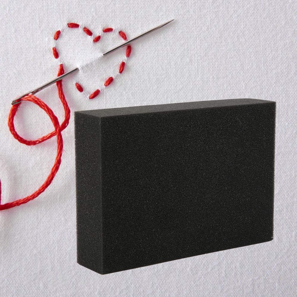 Needle Felting Pad Dense Foam 2 Pack Needle Felting Sponge Foam Mat Pin Cushion Mat Holder Black Large Rectangle Thickened Mat Sewing Wool Tool image number 3