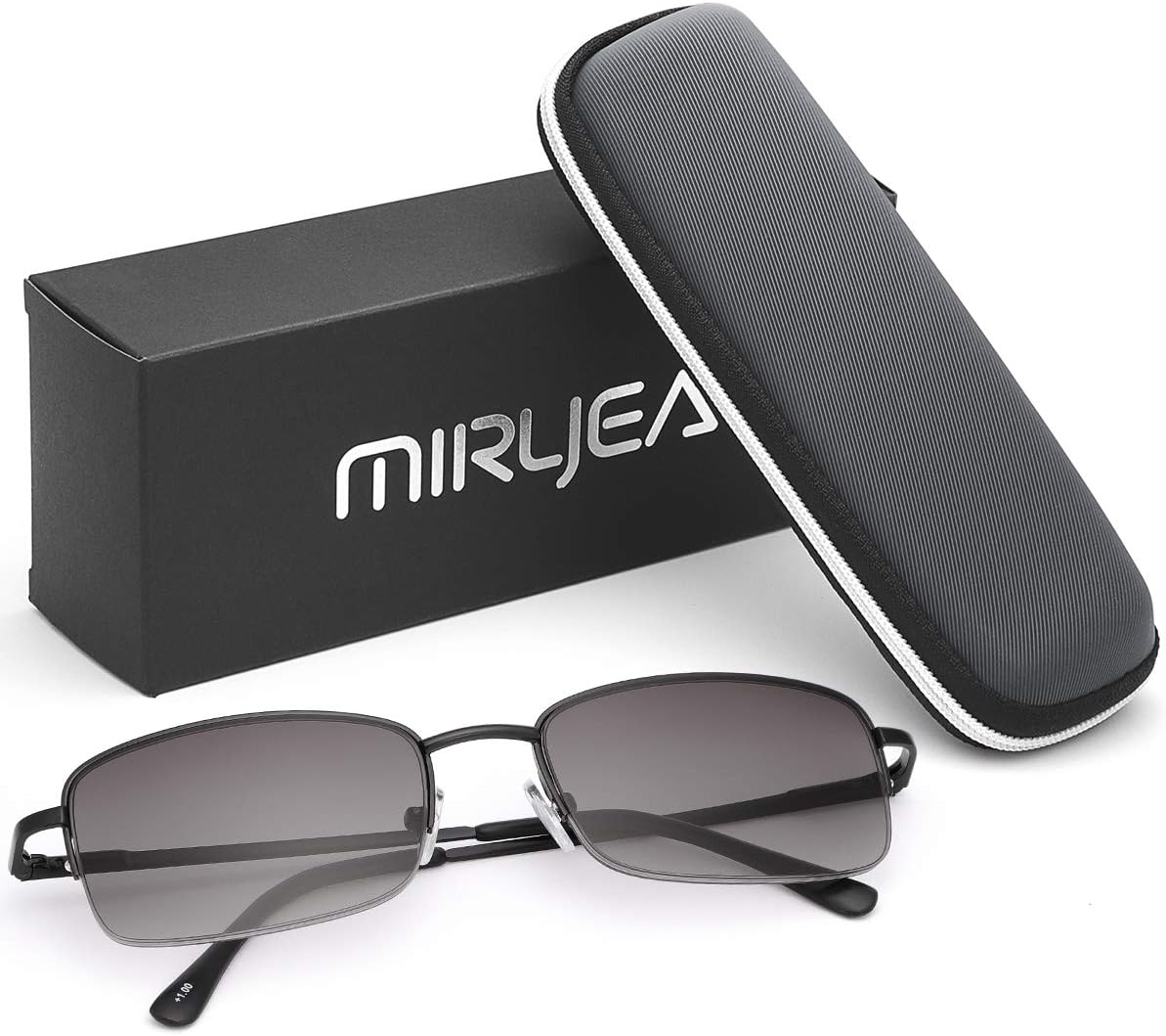 Full Lens Reading Glasses UV Protection Spring Hinge Sunglasses Sun Reader Driving Safety Eyeglasses Shades Eyewear image number 2