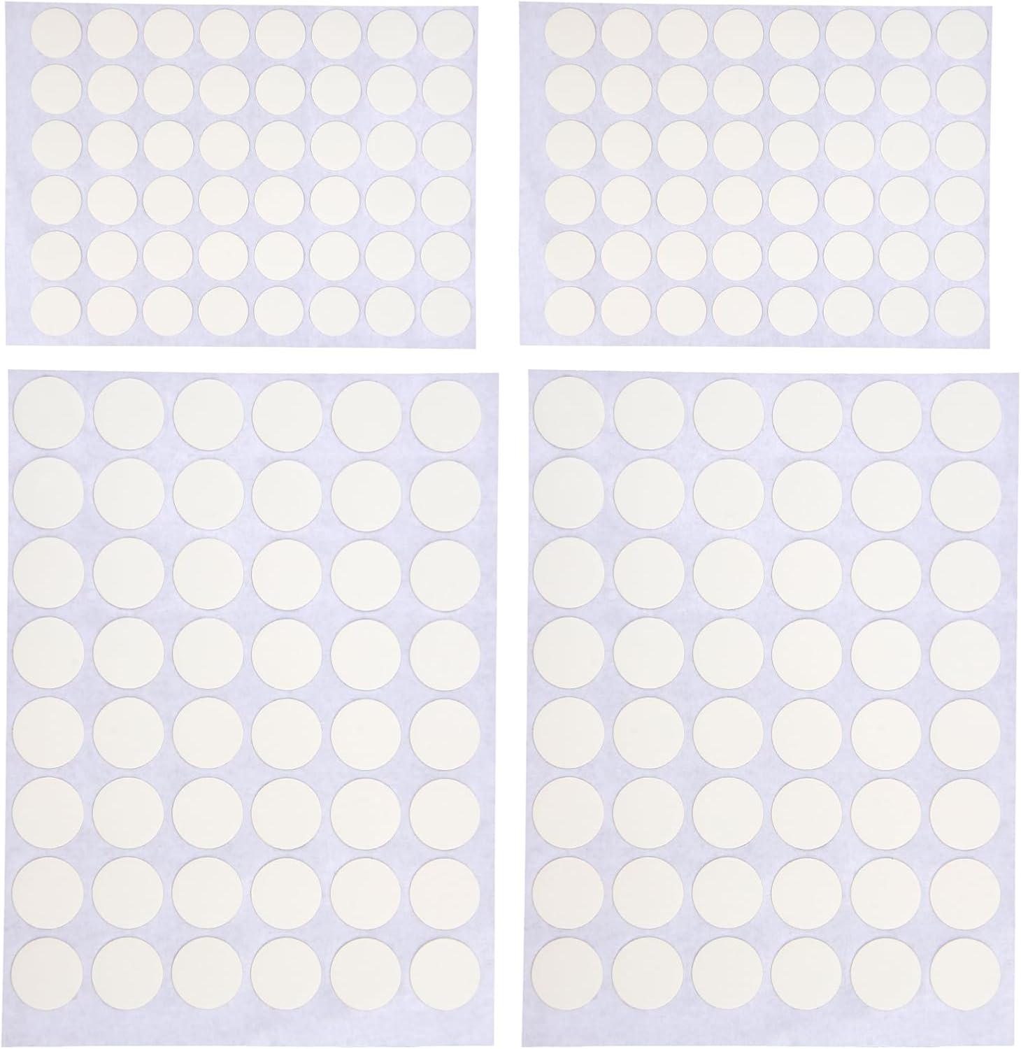 Screw Hole Stickers Self Adhesive 204 Pcs, 15Mm (96 Pcs) & 21Mm (108 Pcs) Screw Covers Caps White, Dustproof, Easy Peel & Stick Hole Concealers for Shelves & Cabinets image number 2