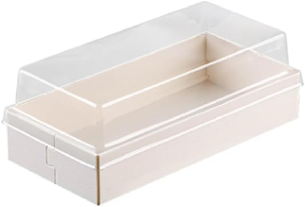 100X Clear Window Display Camulon Square Disposable Cake Takeaway Wooden Boxes, Perfect for Parties and Cake Sales image number 6