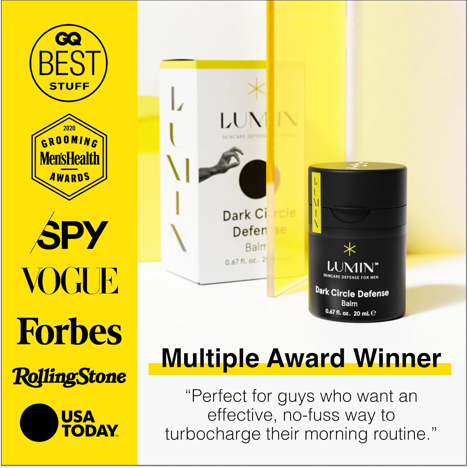 Men&rsquo;S Dark Circle Defense (1 Oz.): Anti-Aging Korean Formulated Eye Cream Treatment - Reduce Fine Lines, Wrinkles, Eye Bags, Dark Circles - Experience a Rejuvenated Complexion - Achieve Your Best Look image number 3