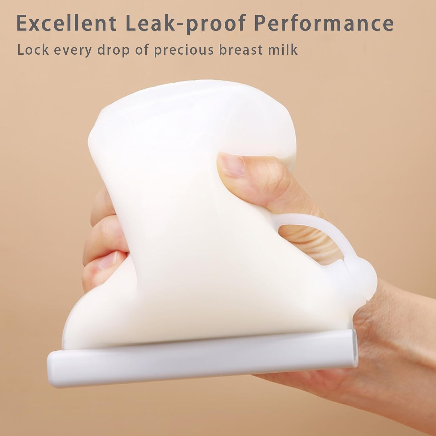 Breast Milk Storage Bags, Food Grade Silicone, Reusable, BPA Free, 250Ml, 4 Pack image number 5