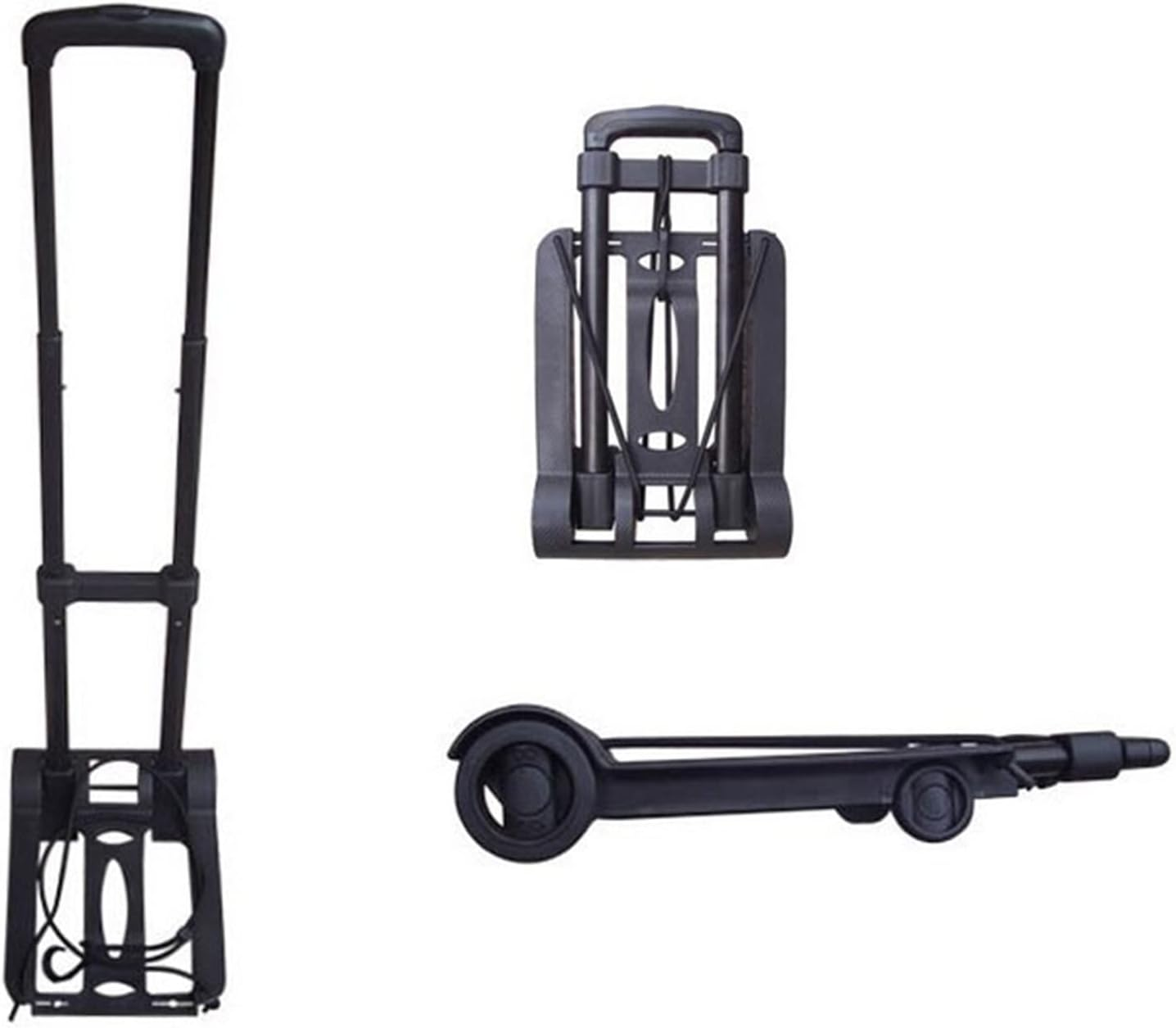 Xinyee Folding Luggage Cart Lightweight Compact Folding Travel Trolley Hand Cart Luggage Folding Trolley Folding Hand Cart Travel Trolley for Luggage Personal Travel image number 6