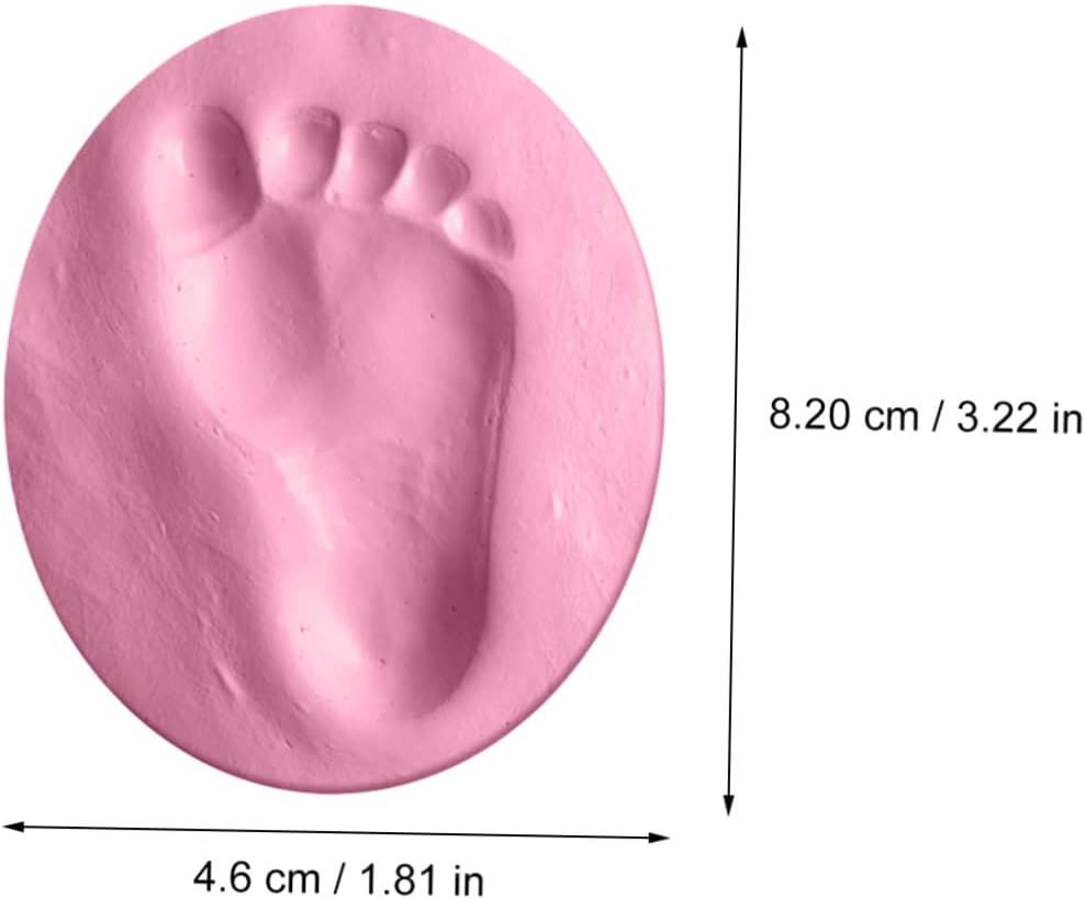 4Pcs Handprint Footprint Kit Newborn Keepsake Ornament Kit Handprint Footprint Molds image number 1