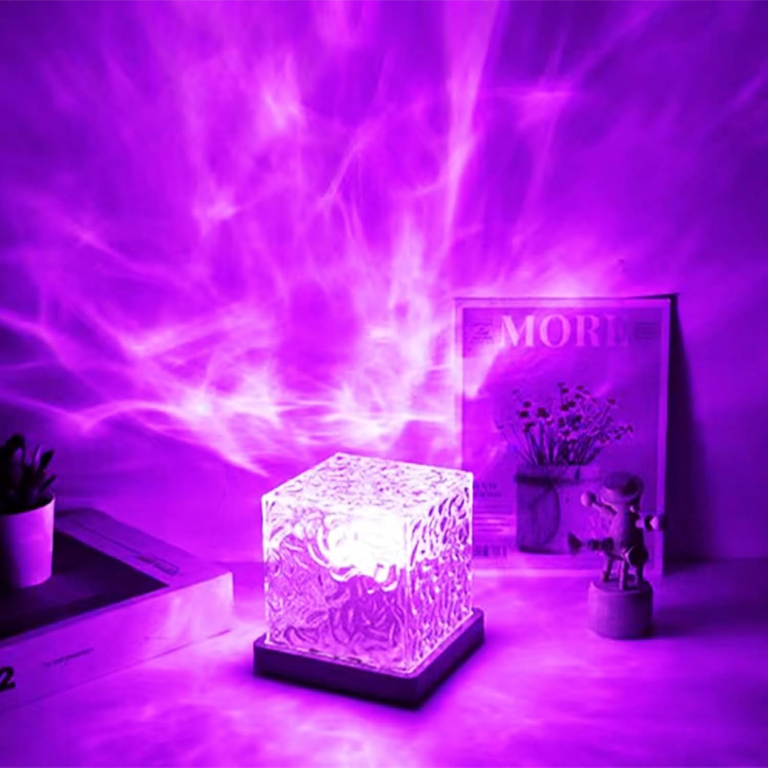 Northern Lights Lamp, Ocean Wave Projector Light, 16 Colors Lighting Ceiling Projector Galaxy Mood Lighting, Galaxy Lights Room, Night Light with Remote Control for Bedroom image number 5