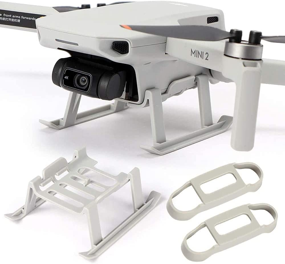 MMOBIEL Drone Propeller Holder Guards and Landing Gear for DJI Mini 2 - Mavic Mini Drone Props Protector and Leg - Gray image number 3