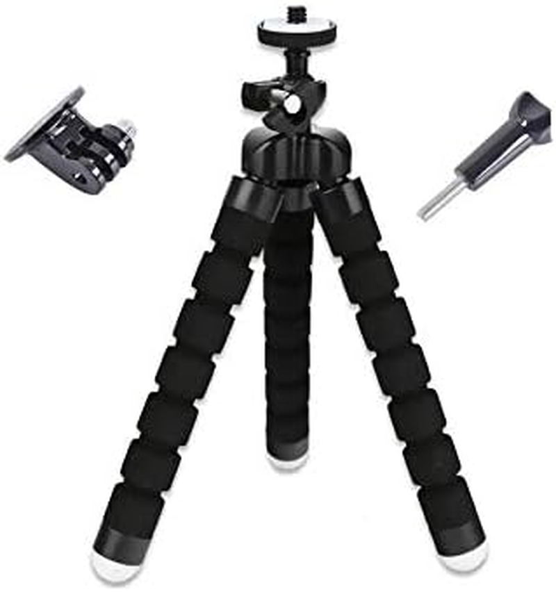 Octopus Tripod Mount for Gopro Hero 13/12/11/10/9/8/7/6/5/4/3/MAX (Black) image number 3