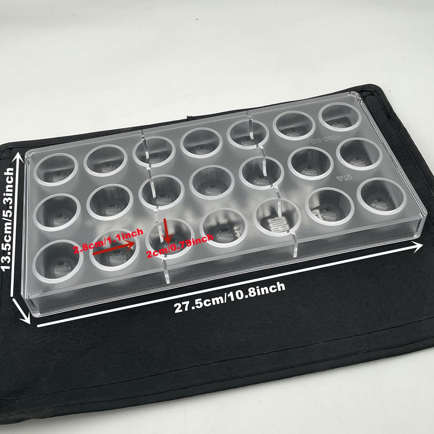 Goldbaking Bell Shape Chocolate Bonbon Mold Polycarbonate Truffle Mould Homemade Chocolates Covered Candy DIY Tool image number 5