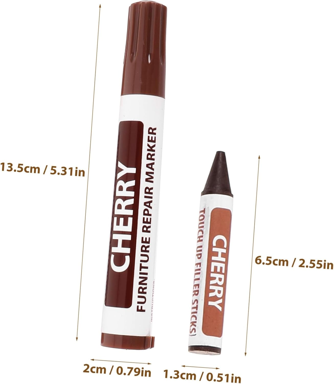 Generic Furniture Repair Marker Set Paint Pens for Scratch Repair Wood Furniture Kit image number 6