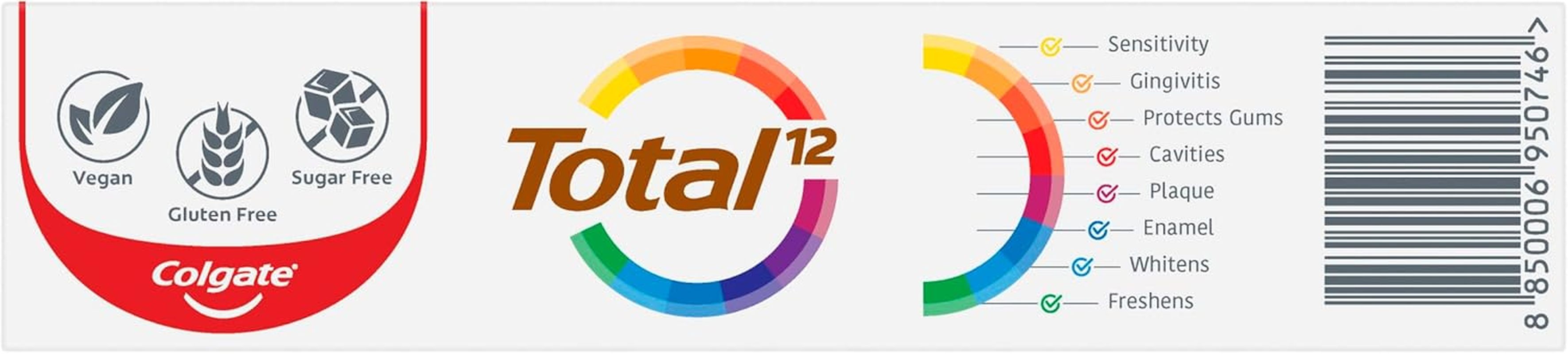 Colgate Total and Sensitivity Toothpaste, 115G, Double Mint image number 6