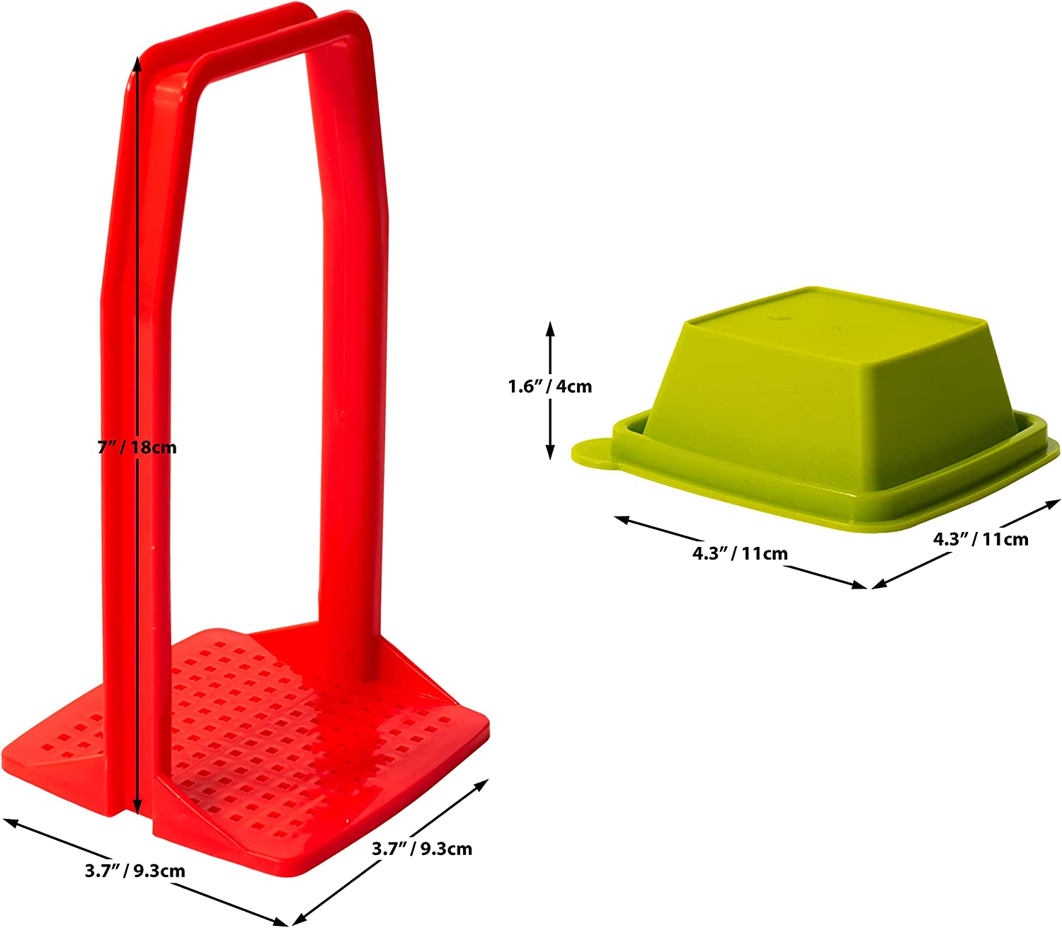Pickle Jar with Strainer Insert - Set of 2 - Plastic Leak Proof Food Saver Container - for Fresh Fruit or Pickled Vegetables - Complete with Tongs image number 2
