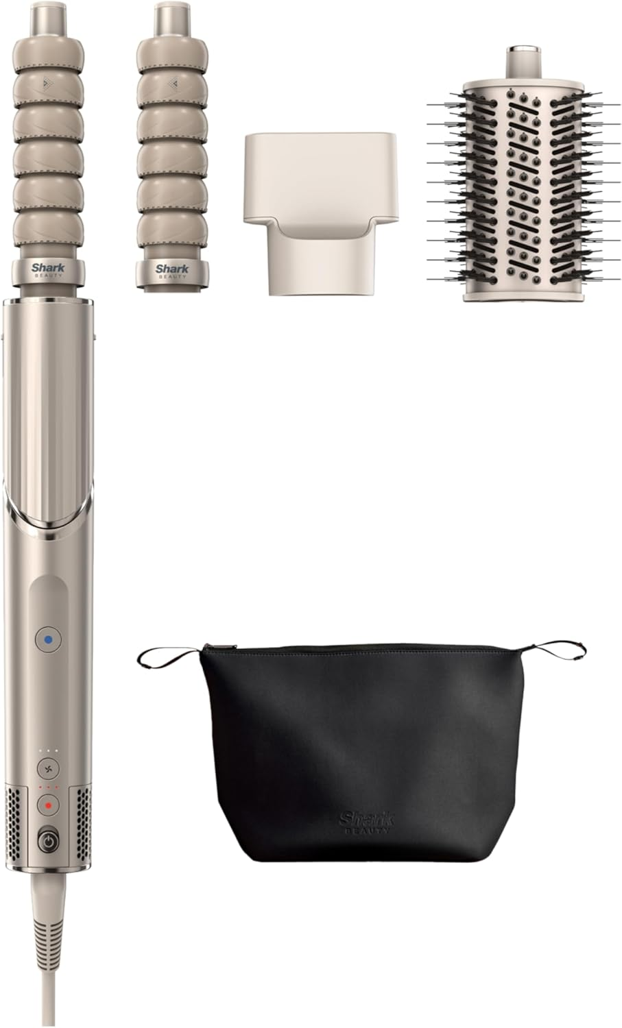 Shark Flexstyle 2-In-1 Professional Hair Dryer & Styling System, 4 Attachments, 4 Heat and 3 Airflow Settings, Heat Damage Protection, Lightweight 700G, HD421SLANZ, Stone image number 1