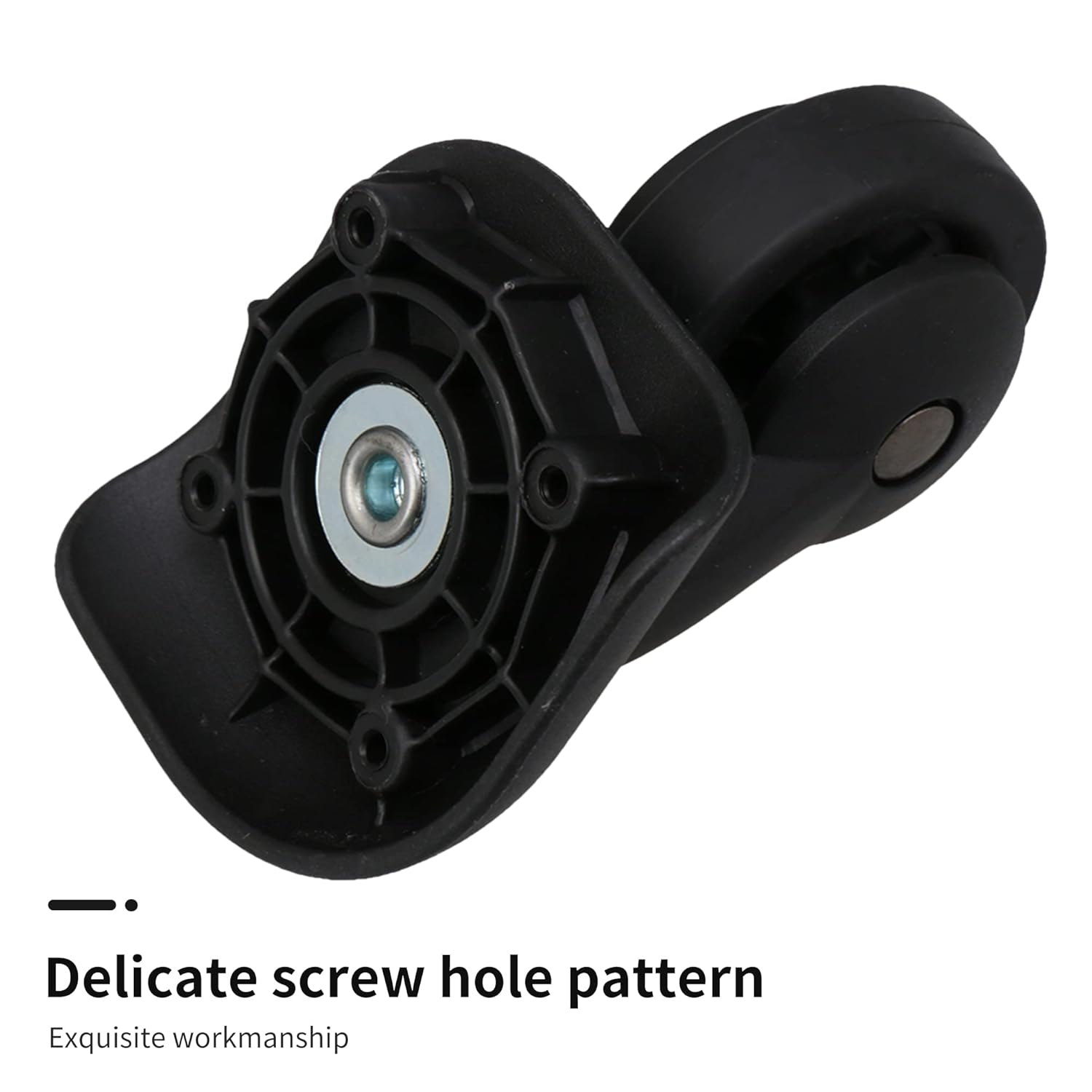 Bstinay 2 Sets of Multifunctional Baggage Wheel 115W of the W293 Series Black for Hard Luggage Casters image number 1