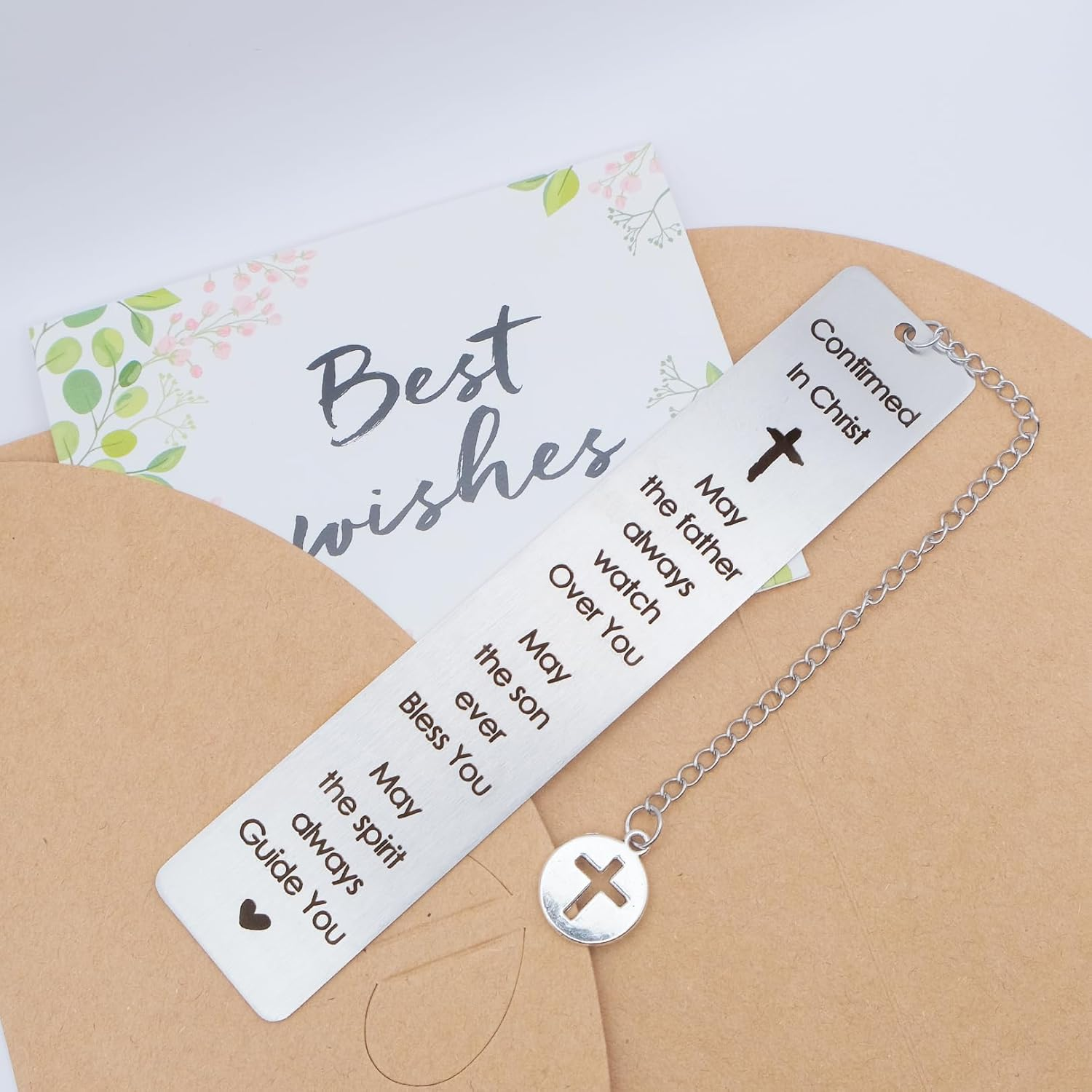 Confirmation Gifts for Teenagers Boys Girls Christian Bible Bookmark Gifts for Women Men Book Lovers Friends Catholic Easter Bookmark Birthday Christmas Baptism First Communion Gift for Daughter Son image number 6