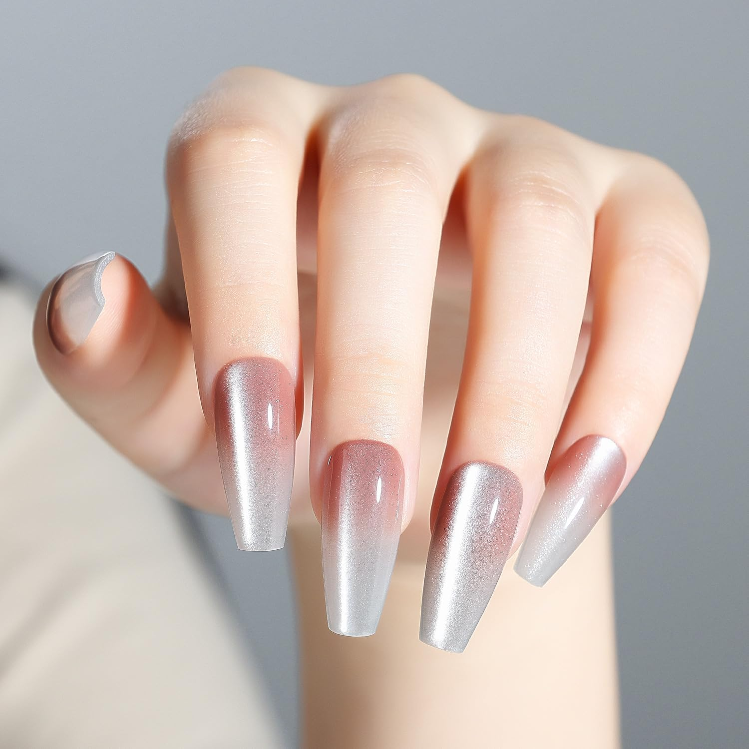 Nicedeco Cat Eye Press on Nails - Full Cover Nail Tips Soft Gel Nail Tips False Nail Tips Kit 25-30 Pieces - 005 image number 6