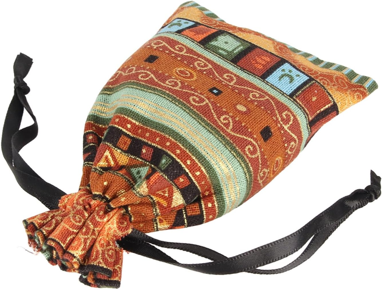 Ethnic Yellow Bendable Iron Wire Ponytail Holder Spiral Lock Hair Tie Dreadlock Accessory Bendable Hair Ties, Dreadlocks Hair Tie with Storage Bags Thick Curly Hair Holder