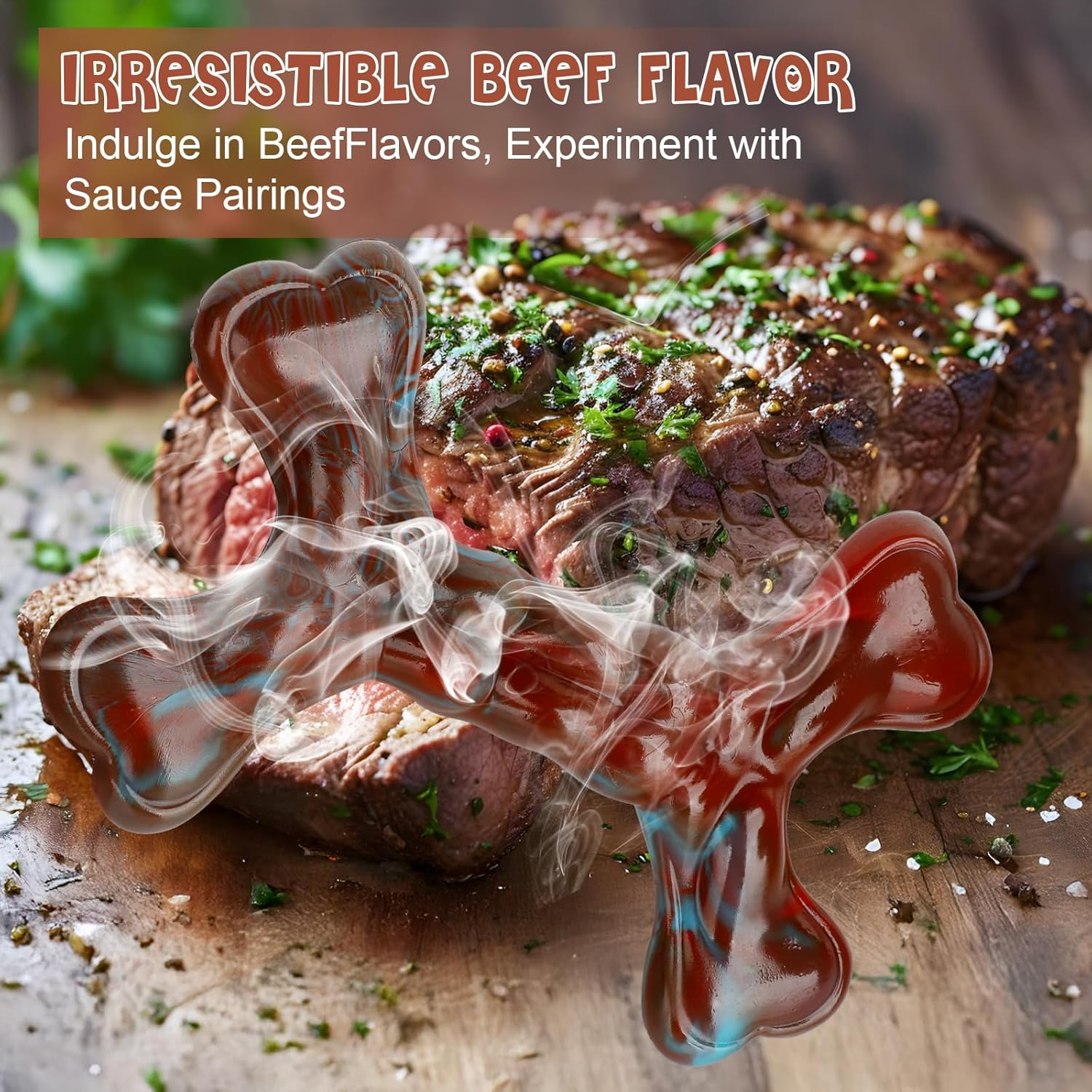 Dog Toys Bones Indestructible Dog Toys for Chewers, Beef Flavored Bone for Medium and Large Breeds image number 1