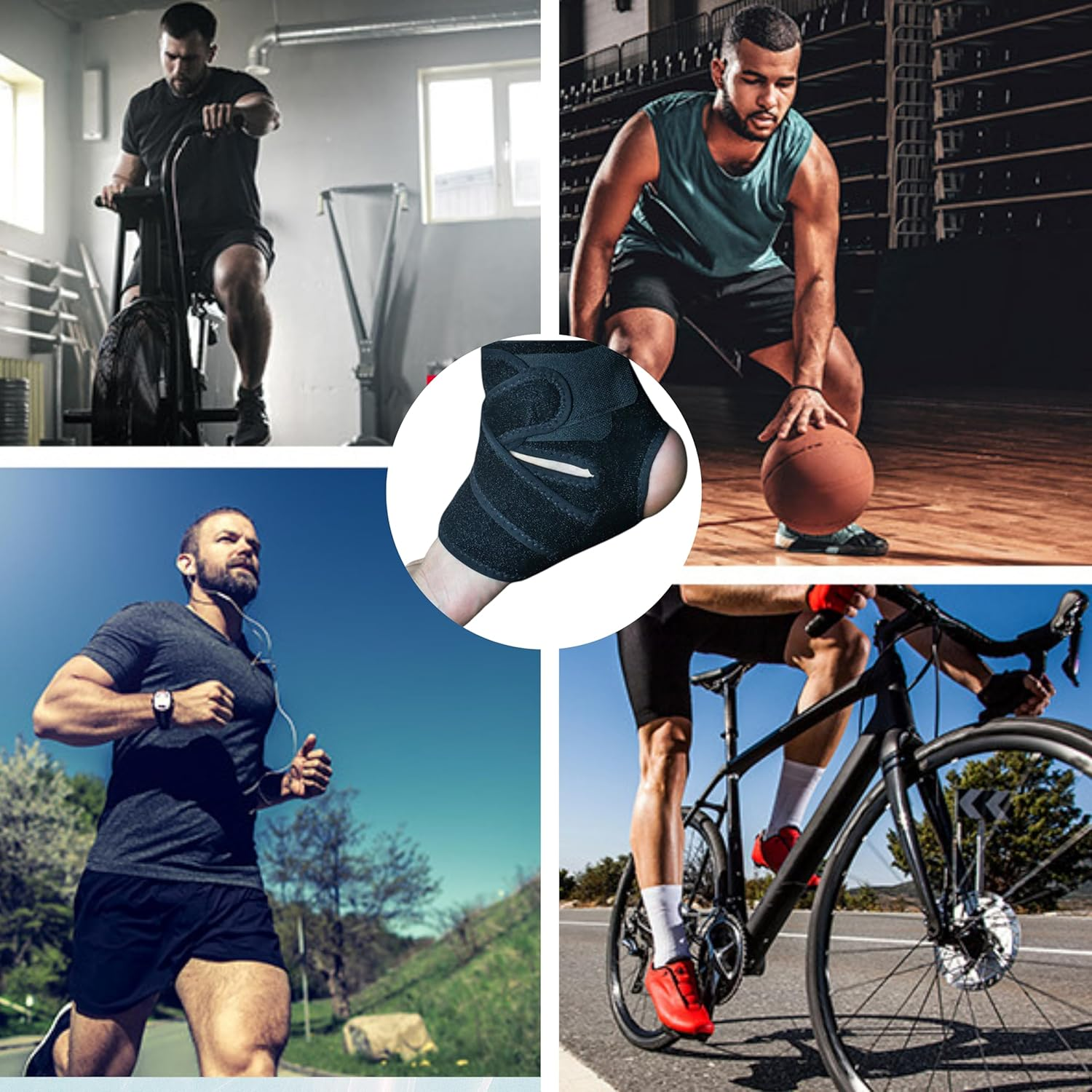 Wonder Care Ankle Support Band for Heel Pain Relief, Ankle Brace for Men/Women, Ankle Binder for Foot Support, Pain Relief, Ankle Belt/Cap Foot Support for Pain Relief - Free Size - Blue image number 6