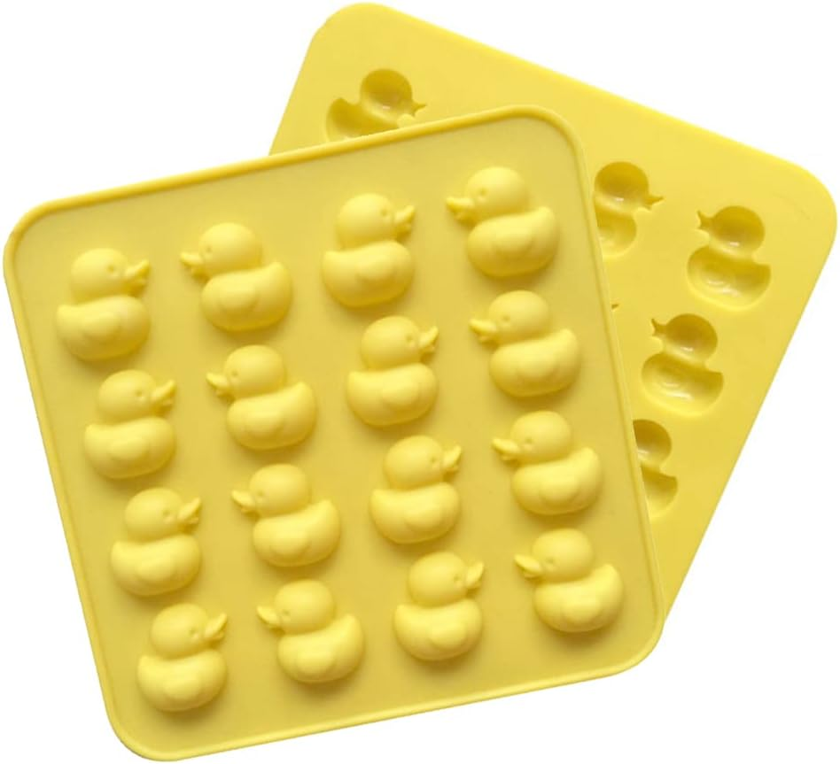 2 Pcs Duck Chocolate Silicone Mold - 16-Cavity Non-Stick Food Grade Silicone Molds for Ice Cube, Jelly, Fondant, Hard Candy image number 6
