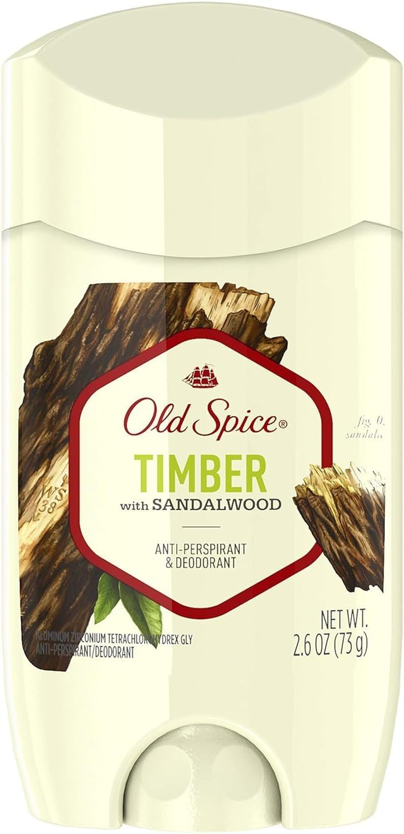 Old Spice Fresher Collection Anti-Perspirant & Deodorant Timber - 2.6 Oz, Pack of 3 image number 2