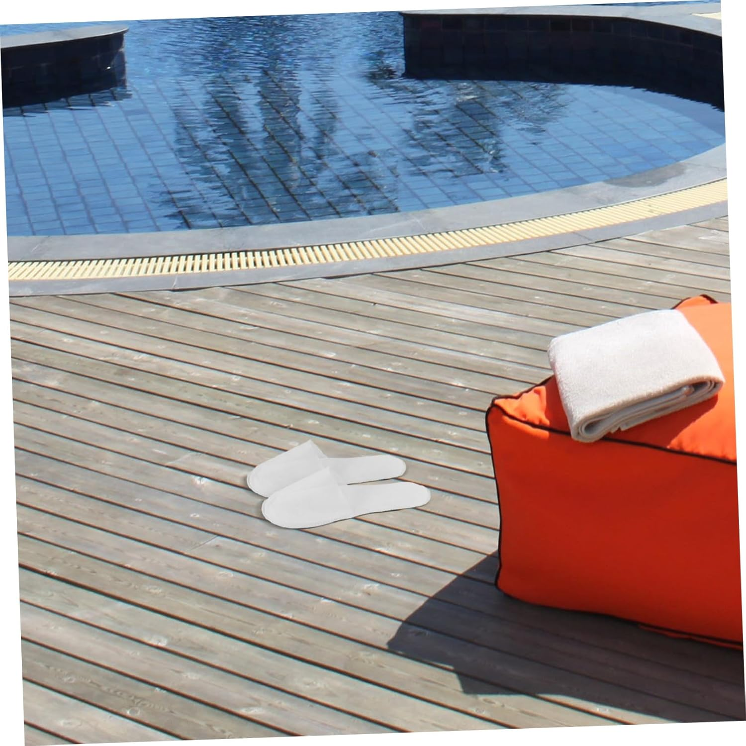 20 Pairs Disposable Non Slip Home Slippers Bulk Guest Shoes for Indoor Use Hotel Spa Breathable Comfortable Footwear image number 5