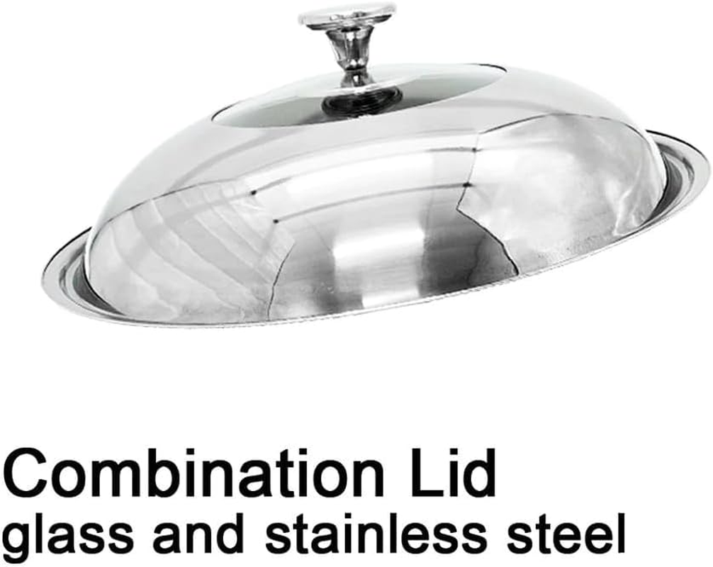 316 Stainless Steel 36Cm Non-Stick Stir Fry Cooking Kitchen Wok Pan Honeycomb Double Sided 36Cm without Lid image number 3