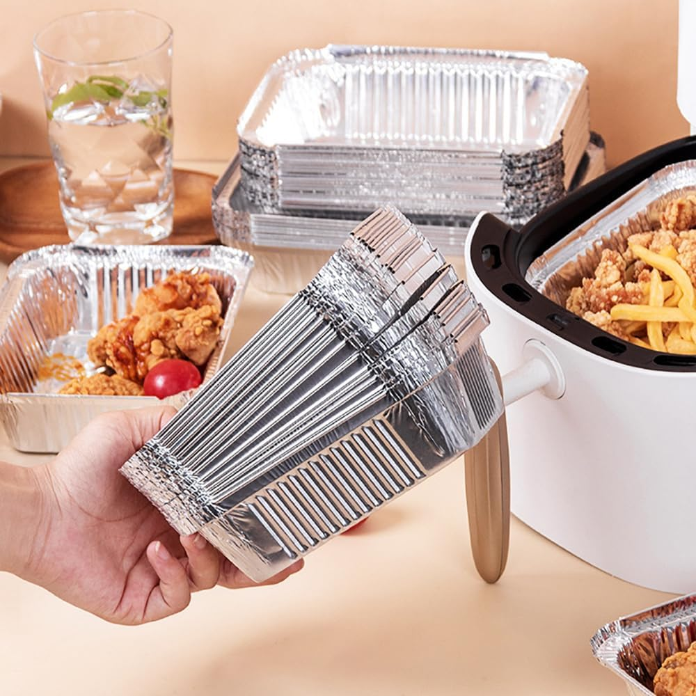 20X BBQ Aluminum Foil Grease Drip Pans Recyclable Grill Catch Tray for Weber image number 5