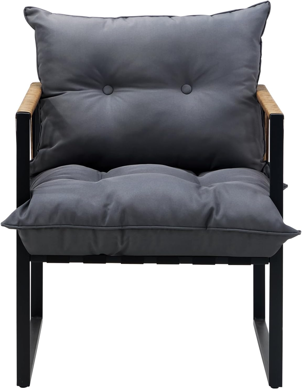 Livsip Outdoor Chairs Set of 2 Rattan Lounge Chair Garden Patio Set image number 3